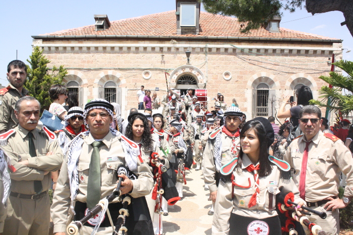 A Photograph of a Scout Parade by Sareyyet Ramallah