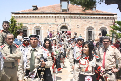 A Photograph of a Scout Parade by Sareyyet Ramallah