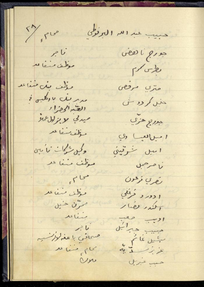 تكملة يومية خليل السكاكيني، 22 حزيران 1949
