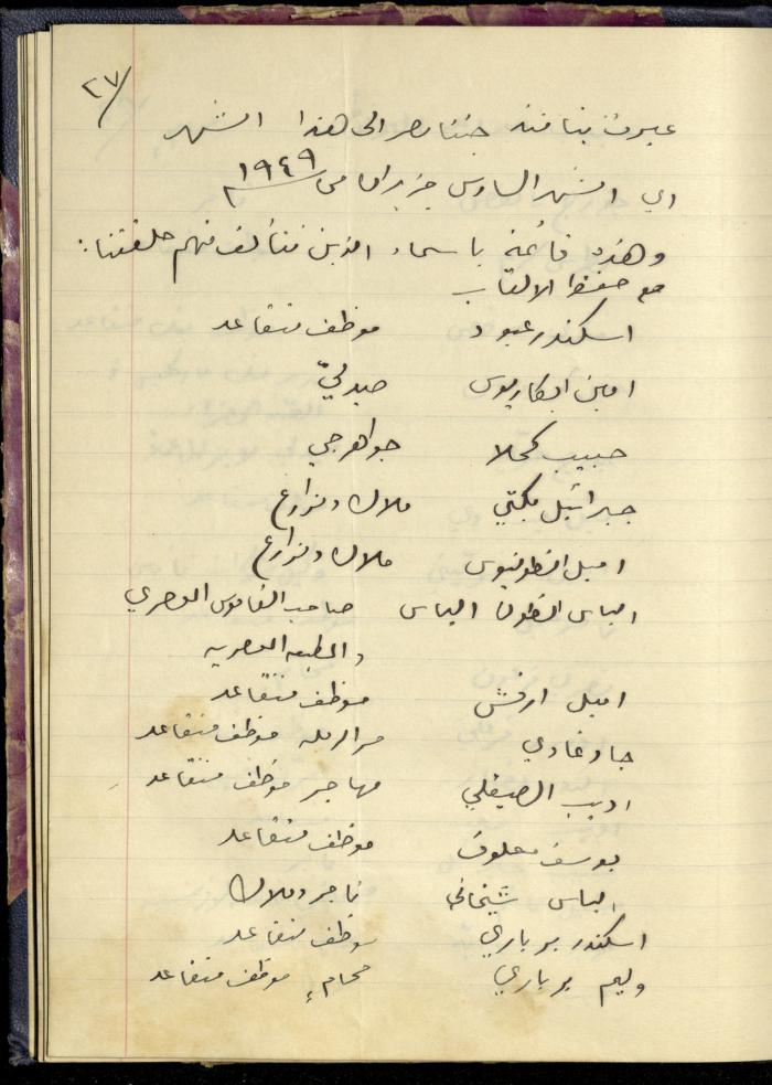 The Continuation of the Diaries of Khalil Sakakini, 22 June 1949