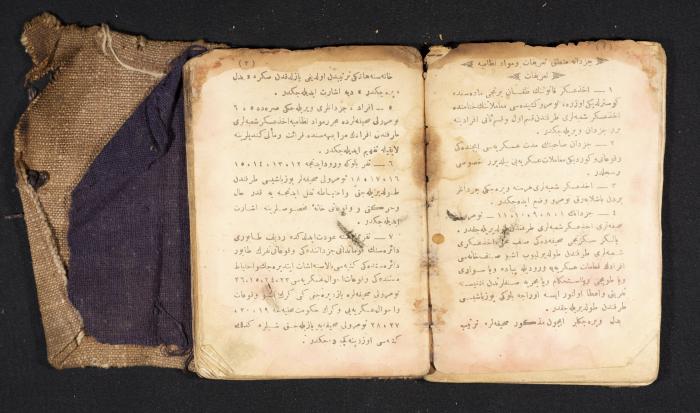 A Pocketbook of Conscription in the Ottoman Army That Belongs to Mohammad Ibregeith, 1901  