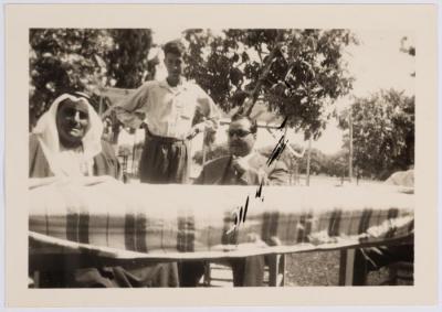 A Photograph of Ibrahim abu Sitteh with Fahd ad-Damen, Ramallah, Circa 1958	
