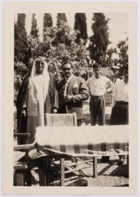 A Photograph of Ibrahim abu Sitteh with Fahd ad-Damen, Ramallah, Circa 1958	
