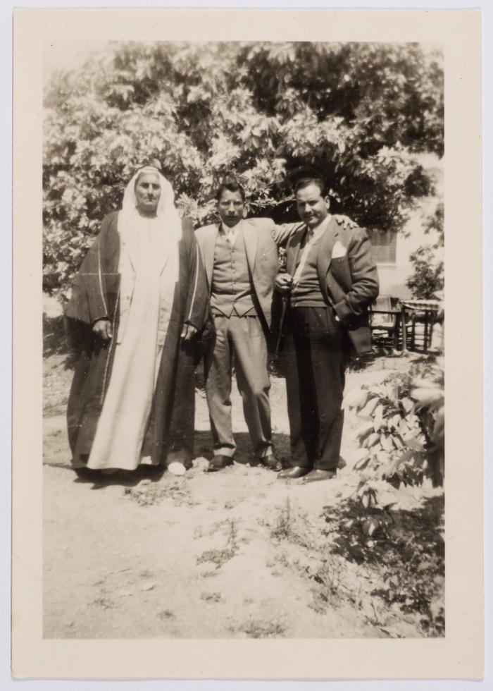 A Photograph of Ibrahim abu Sitteh with Fahd ad-Damen, Ramallah, Circa 1958	
