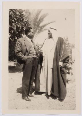 A Photograph of Ibrahim abu Sitteh with Fahd ad-Damen, Ramallah, Circa 1958	
