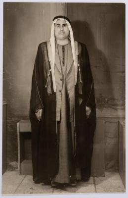 A Photograph of Ibrahim abu Sitteh at the Freij Studio, Ramallah, 4 June 1963