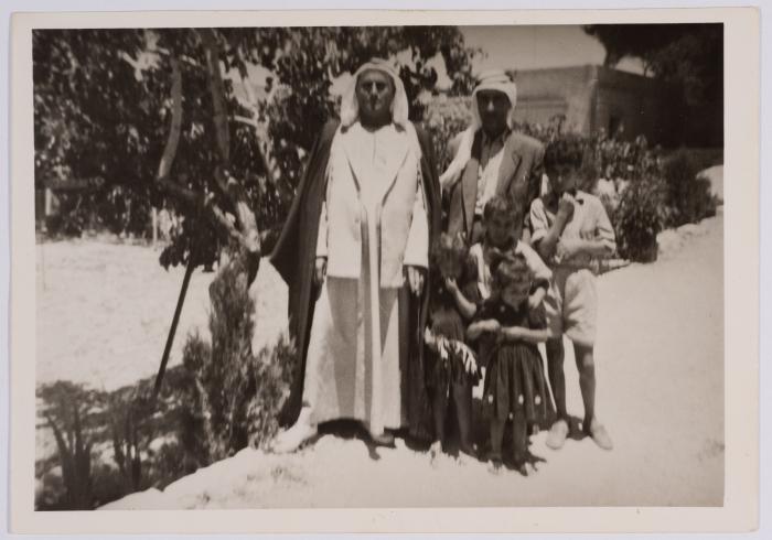 A Photograph of Ibrahim abu Sitteh with Fayez al-Alawi 