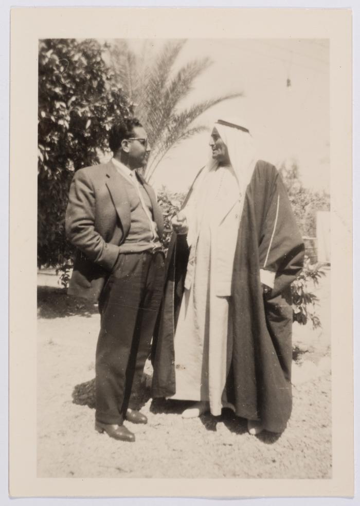 A Photograph of Ibrahim abu Sitteh with Fahd ad-Damen, Ramallah, Circa 1958	
