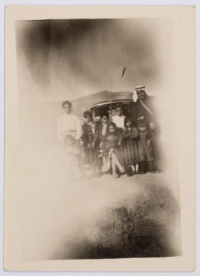 A Photograph of Ibrahim abu Sitteh, His Sons and His Daughters, Circa 1962 