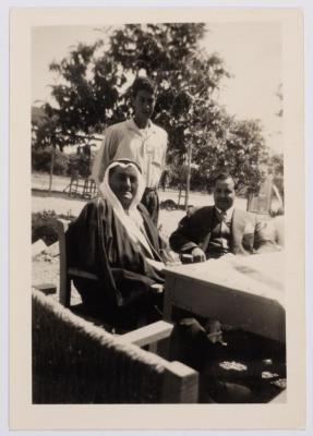 A Photograph of Ibrahim abu Sitteh with Fahd ad-Damen at His Daughter