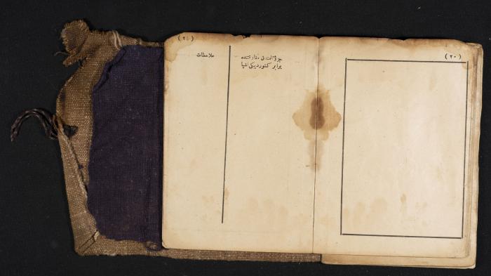 A Pocketbook of Conscription in the Ottoman Army That Belongs to Mohammad Ibregeith, 1901  