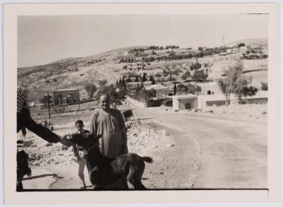 A Photograph of Ibrahim abu Sitteh with His Son Hmood, Circa 1960