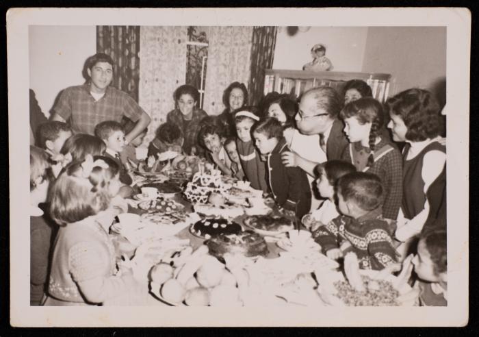 Modathar Ersheid at his Birthday Party in Jenin, 1963 