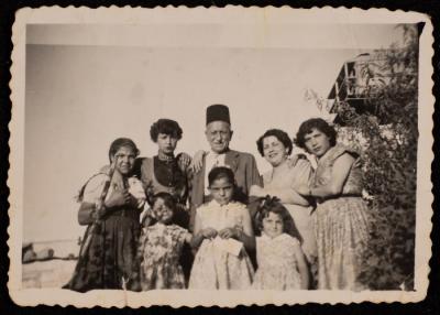 Saneyyeh with Her Family in Haifa, the Early 1950s 