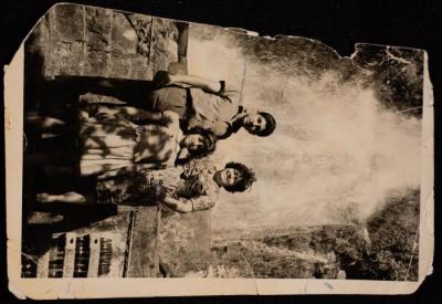 Saneyyeh, Monther, and Nahla Ersheid in Baniyas, Syria, the 1960s