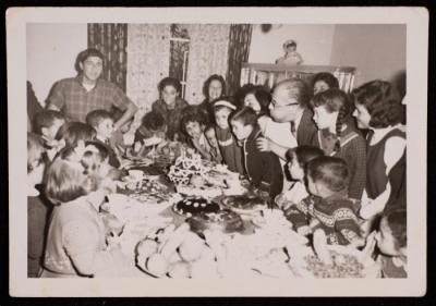 Modathar Ersheid at his Birthday Party in Jenin, 1963 