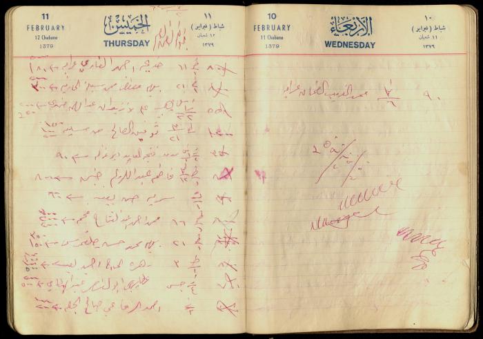 سجل  المرضى في عيادة عبد الفتاح ارشيد، 2 تموز1962
