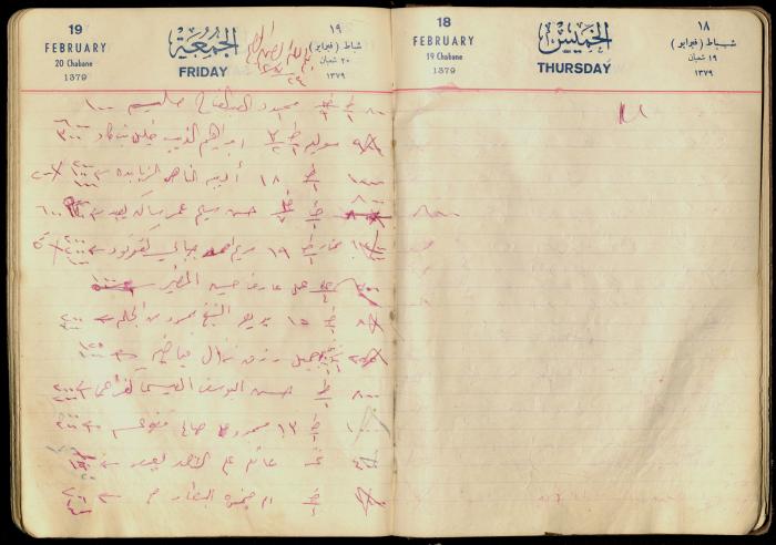 Patient Records at Abdel-Fattah Irshaid's Clinic, 24 July 1962 