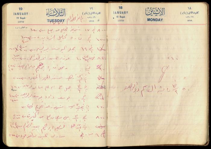 Patient Records at Abdel-Fattah Irshaid's Clinic, 7 April 1962 