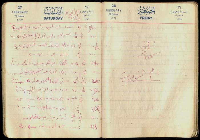 Patient Records at Abdel-Fattah Irshaid's Clinic, 12 August 1962 