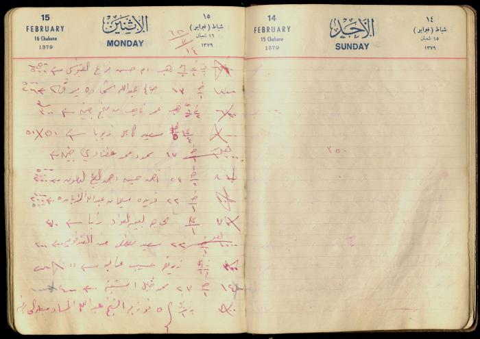 Patient Records at Abdel-Fattah Irshaid's Clinic, 14 July 1962 