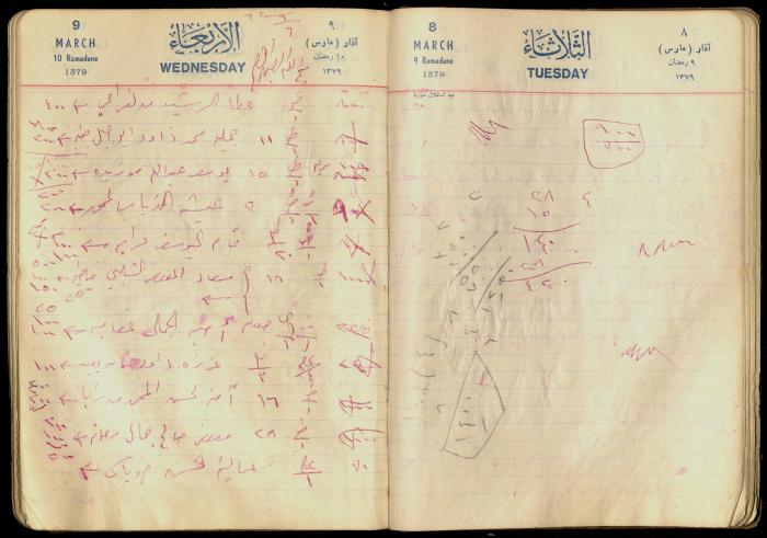 سجل المرضى في عيادة عبد الفتاح ارشيد، 6 أيلول 1962