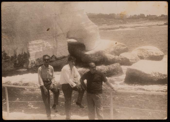 Hasan al-Khatib with Friends, Ras an-Naqoura, 1969-70