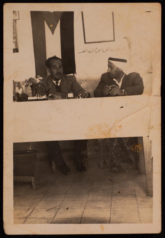 A Photograph of Hasan al-Khatib at a Convention, Jordan 