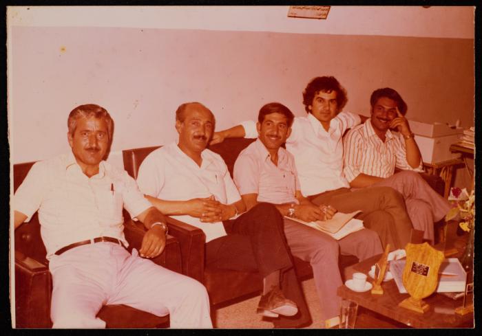 Hasan al-Khatib with Colleagues, Shu'afat School, 1977