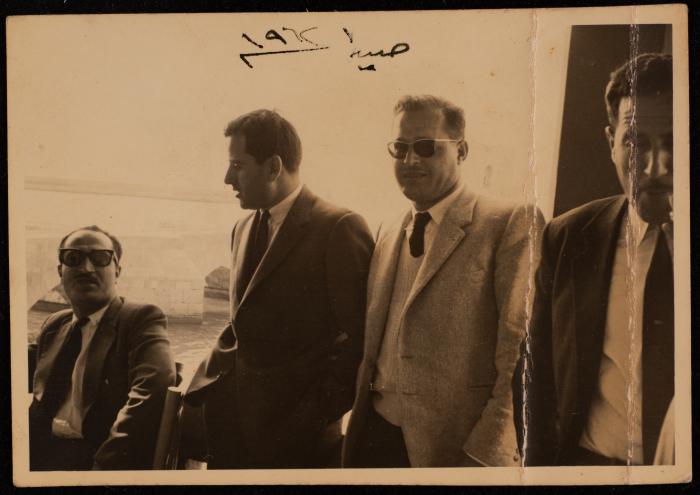 A Photograph of Hasan al-Khatib and Friends, Sidon, 1962