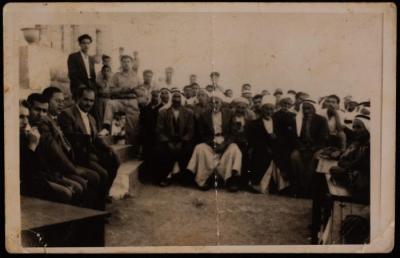 Teaching Staff of Beit Iksa School with Village Notables, 1960