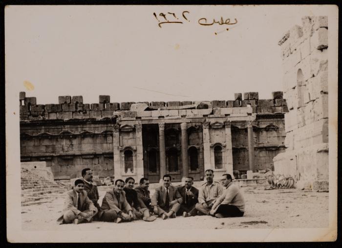 Hasan al-Khatib with Colleagues in Lebanon, 1962