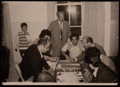 A Photograph of Hasan al-Khatib and a Group of People, Shu