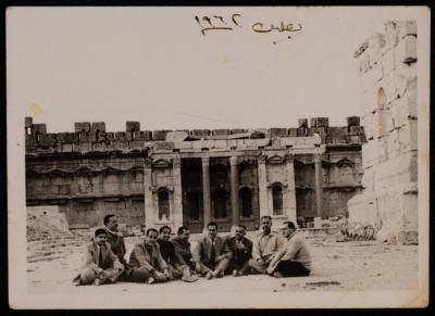 Hasan al-Khatib with Colleagues in Lebanon, 1962