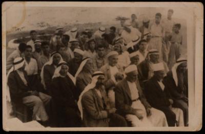 Teaching Staff of Beit Iksa School with the Notables of the Village, 1960