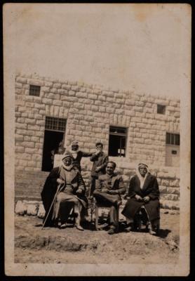 Hasan al-Khatib and the Notables of Beit Iksa, Jerusalem, 1960