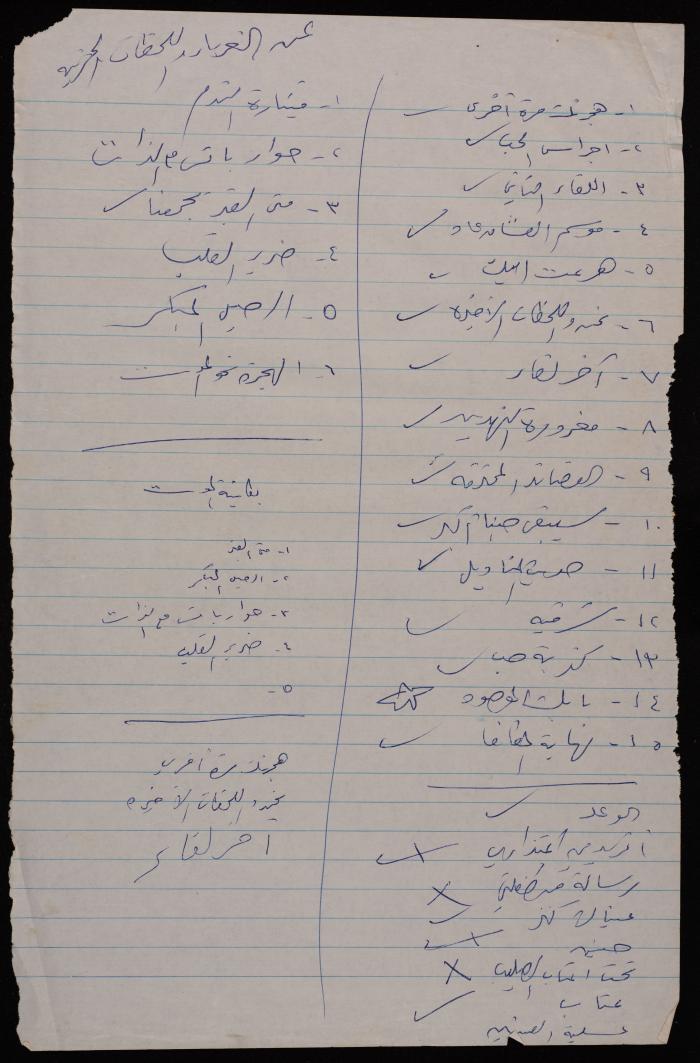 Titles of Poems by Ali Fodeh