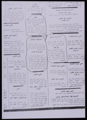 نعي بوفاة علي فودة، قصاصة من جريدة الرأي، 1982