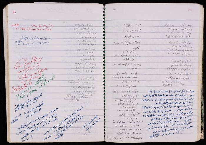 دفتر للأسير محمد ناصر، 1999