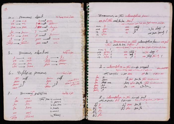دفتر للأسير محمد ناصر، 1999