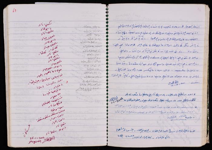 دفتر للأسير محمد ناصر، 1999