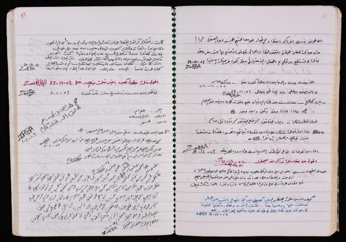 دفتر للأسير محمد ناصر، 1999