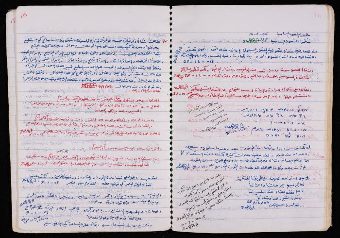 دفتر للأسير محمد ناصر، 1999