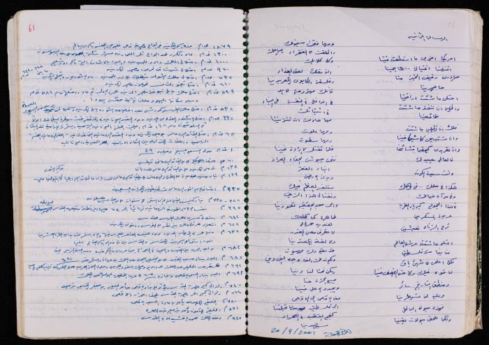 دفتر للأسير محمد ناصر، 1999