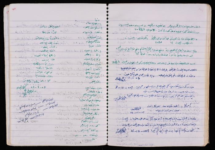 دفتر للأسير محمد ناصر، 1999