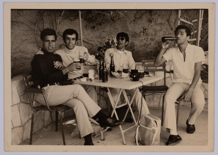 A Photograph of Saadeah Bsoul with his Friends, Ramallah, 1972