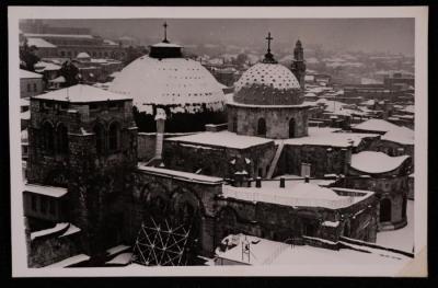 The Church of the Holy Sepulchre , a Photograph by Yousef Albina, the 1920s-30s