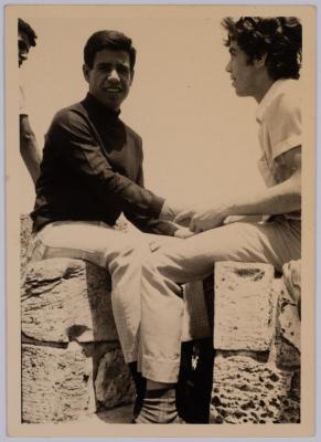 A Photograph of Saade Busool with Friend Yacoub Yacoub, Jerusalem 