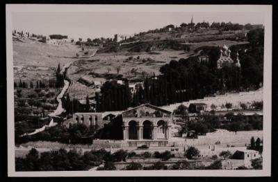 A Photograph of the Church of the Agony in Jerusalem, by Yousef Albina, the 1920s -30s 