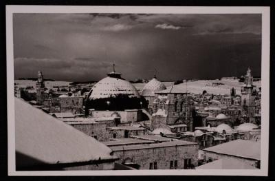 The Church of the Holy Sepulchre , a Photograph by Yousef Albina, the 1920s-30s

